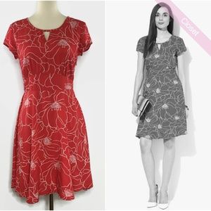 Allen Solly, Solly Red/Coral Floral Dress NWT